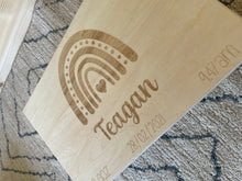Load image into Gallery viewer, Engraved Rainbow keepsake/memory box