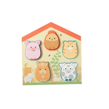 Load image into Gallery viewer, Farmyard wooden barn shape puzzle