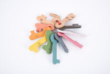Load image into Gallery viewer, Rainbow Wooden Keys - 12pk