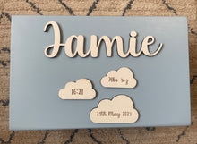 Load image into Gallery viewer, Cloud Birth Details Keepsake Box