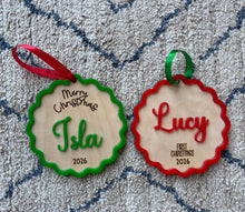Load image into Gallery viewer, Wave Personalised Christmas Decoration
