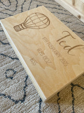 Load image into Gallery viewer, Hot Air Balloon engraved keepsake/memory box