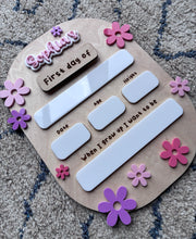 Load image into Gallery viewer, Personalised First Day of School Sign- Flowers
