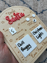 Load image into Gallery viewer, Personalised "Dear Santa" wishlist sign