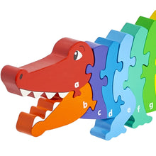 Load image into Gallery viewer, Crocodile Alphabet Puzzle