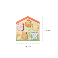 Load image into Gallery viewer, Farmyard wooden barn shape puzzle