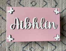 Load image into Gallery viewer, Pink Wooden Keepsake Box