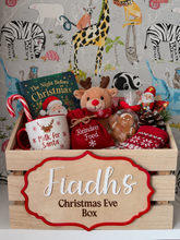 Load image into Gallery viewer, Christmas Eve Crate|Box with personalised plaque