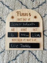 Load image into Gallery viewer, Chalkboard First Day of School Sign