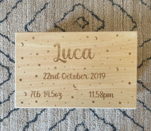 Load image into Gallery viewer, Moon & Stars engraved keepsake/memory box