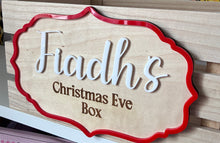Load image into Gallery viewer, Christmas Eve Crate|Box with personalised plaque