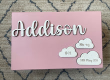 Load image into Gallery viewer, Cloud Birth Details Keepsake Box