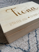 Load image into Gallery viewer, Engraved Wooden Keepsake Box