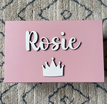 Load image into Gallery viewer, Pink Wooden Keepsake Box