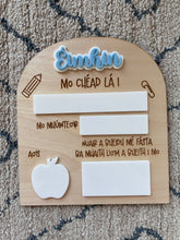 Load image into Gallery viewer, Irish - Acrylic First Day of School Sign