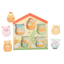 Load image into Gallery viewer, Farmyard wooden barn shape puzzle