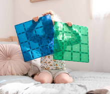 Load image into Gallery viewer, Connetix Blue & Green Base Plate 2 pc