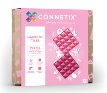 Load image into Gallery viewer, Connetix Pastel Pink & Berry Base Plate 2 pc