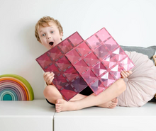 Load image into Gallery viewer, Connetix Pastel Pink & Berry Base Plate 2 pc