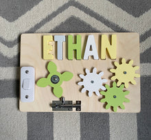 Load image into Gallery viewer, Busy Board with Personalised puzzle