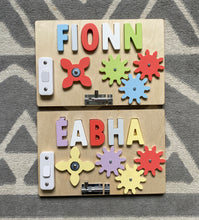 Load image into Gallery viewer, Busy Board with Personalised puzzle