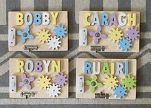 Load image into Gallery viewer, Busy Board with Personalised puzzle