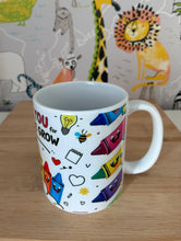 Load image into Gallery viewer, Thank you for helping me grow! Teacher mug
