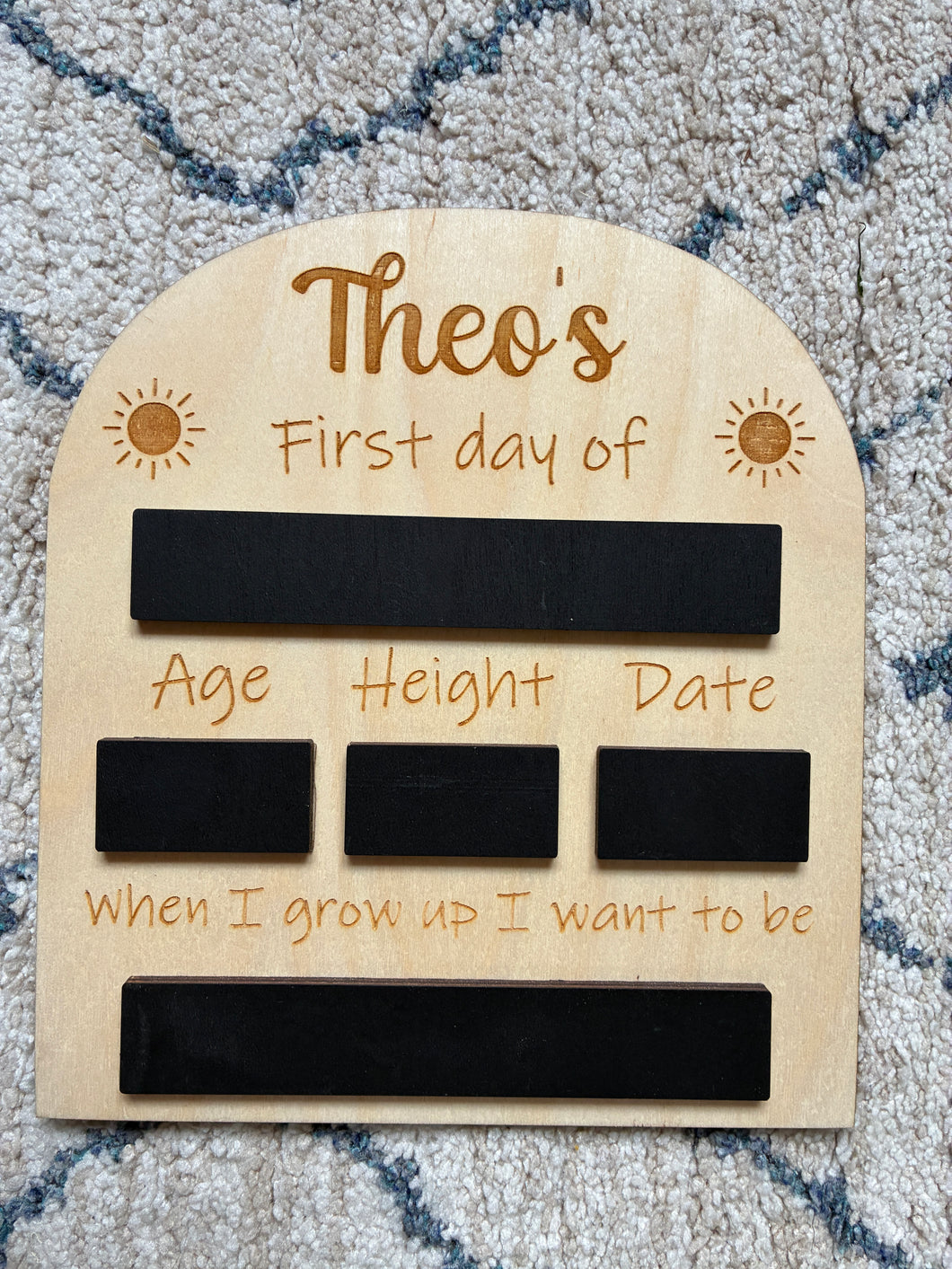 Chalkboard First Day of School Sign