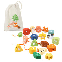 Load image into Gallery viewer, Woodland Threading Toy
