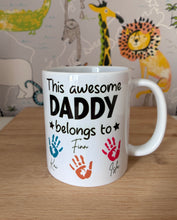 Load image into Gallery viewer, This awesome “___” belongs to… father mug
