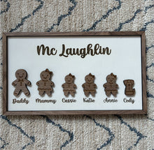 Load image into Gallery viewer, Gingerbread Family Christmas Frame
