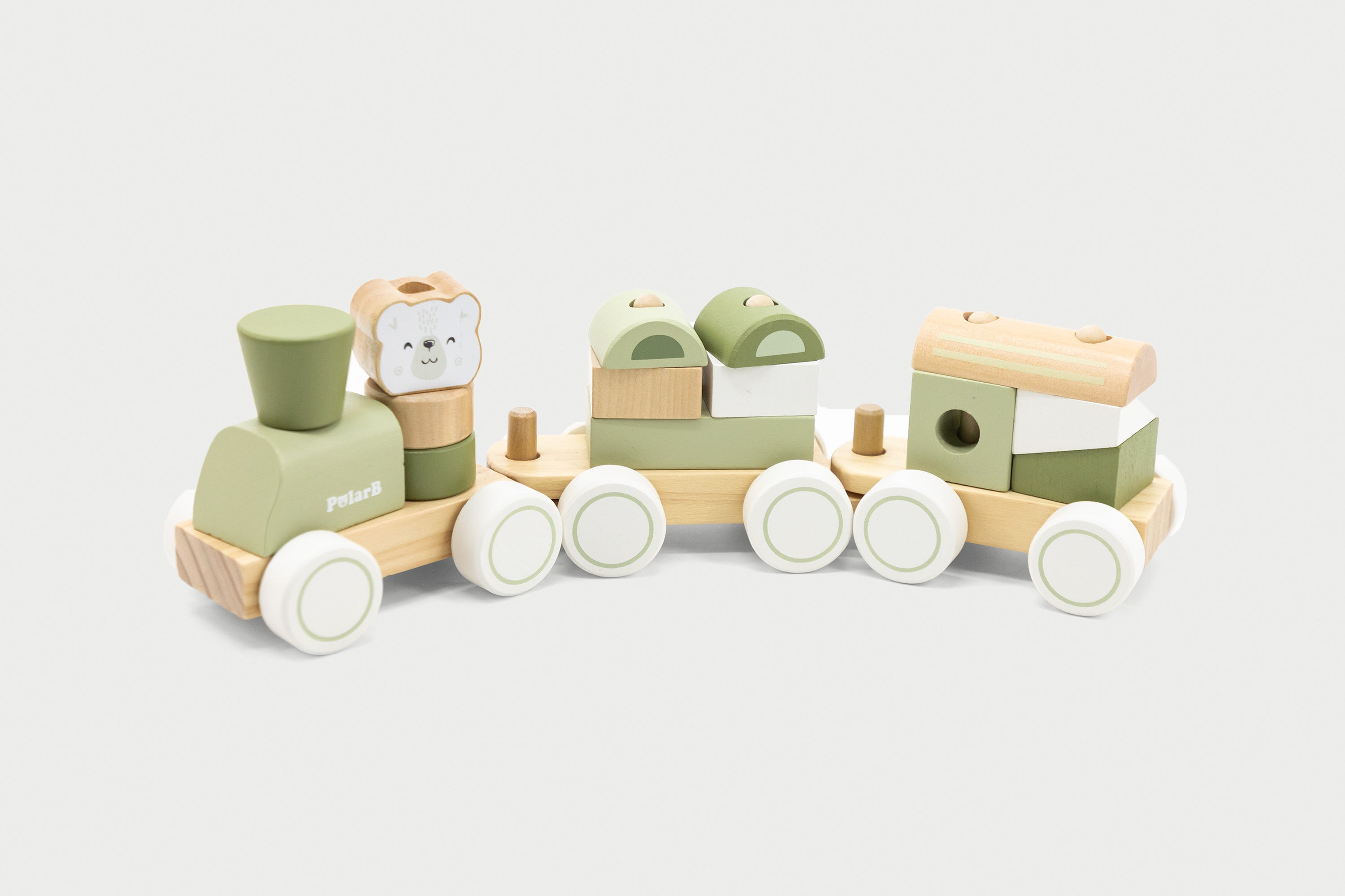 Wooden Stacking Train – The Wild Tribe