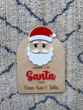 Load image into Gallery viewer, Personalised Christmas Countdown to Santa Sign
