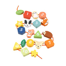 Load image into Gallery viewer, Woodland Threading Toy
