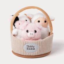 Load image into Gallery viewer, Teddy Basket with 3 animals
