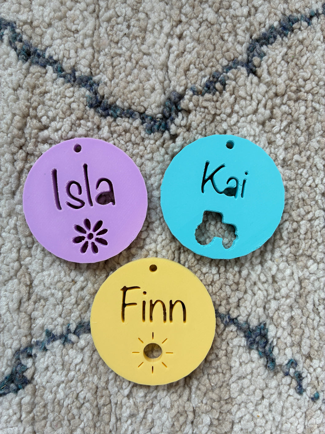 Round Personalised Keyring