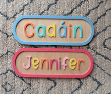 Load image into Gallery viewer, Children’s personalised acrylic room/door sign

