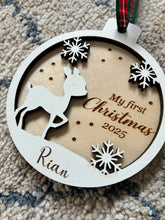 Load image into Gallery viewer, Winter Wonderland Personalised Christmas Tree Bauble
