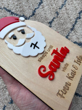 Load image into Gallery viewer, Personalised Christmas Countdown to Santa Sign
