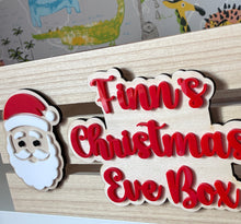 Load image into Gallery viewer, Personalised Christmas Eve Crate|Box with Santa Design
