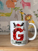 Load image into Gallery viewer, Personalised Christmas Initial Mug
