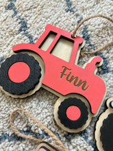 Load image into Gallery viewer, Personalised Tractor Christmas Decoration
