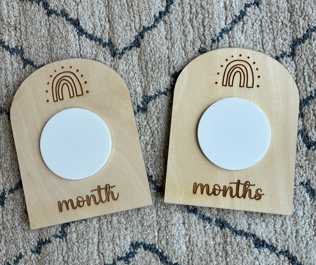 Double Sided Acrylic Milestone disc