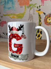 Load image into Gallery viewer, Personalised Christmas Initial Mug
