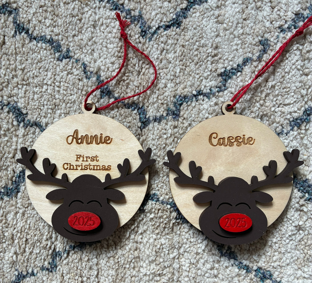 Reindeer Christmas Tree Decoration