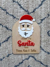 Load image into Gallery viewer, Personalised Christmas Countdown to Santa Sign
