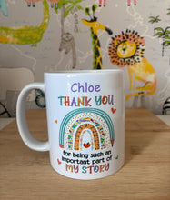 Load image into Gallery viewer, Rainbow Thank you mug
