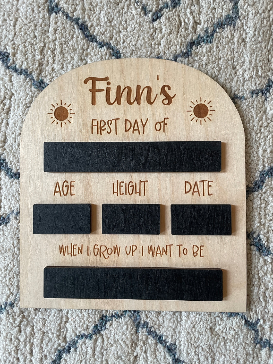 Chalkboard First Day of School Sign