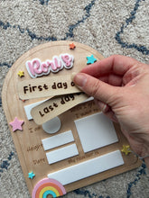 Load image into Gallery viewer, First Day of School Sign - Pink Rainbow

