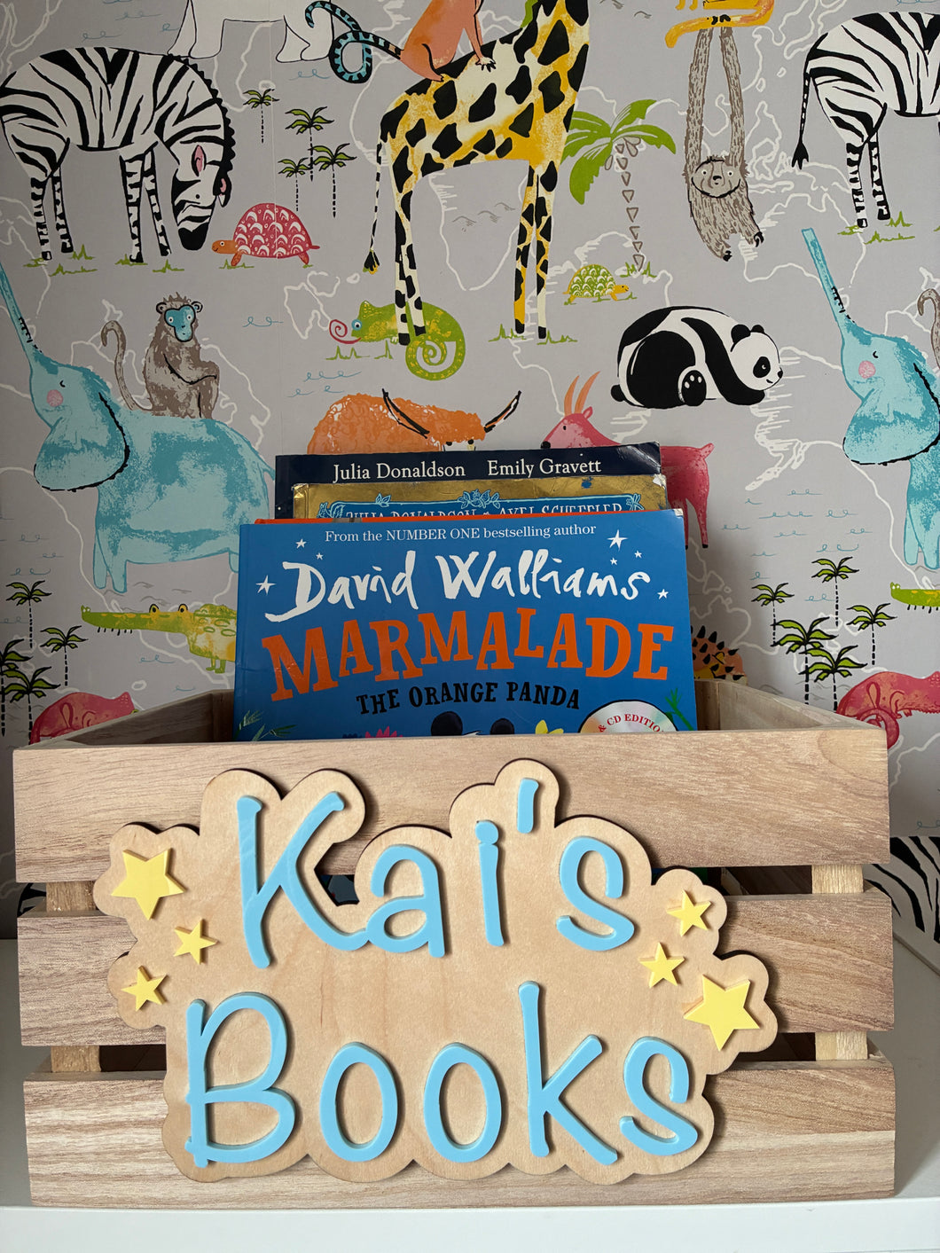 Personalised Book Crate